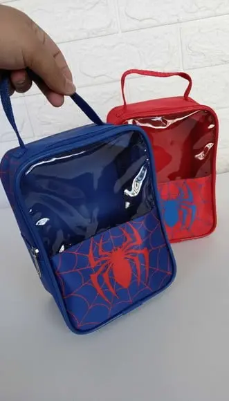 Bolsa com Visor Transparente Homem Aranha