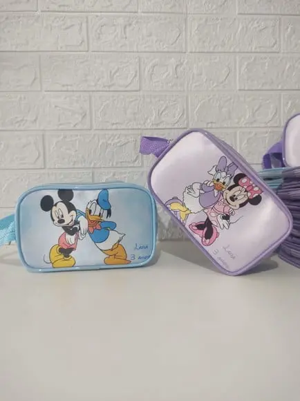 Estojo Escolar Turma do Mickey e Minnie