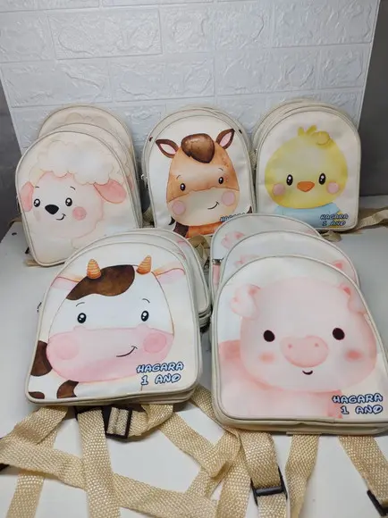 Mochilinha Personalizada Animais da Fazenda