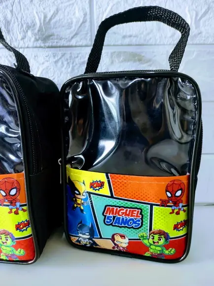 Bolsa com Visor Transparente Heróis