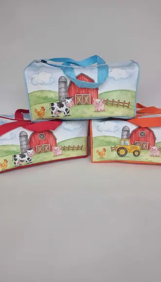 Mini Mala Viagem Personalizada Fazendinha