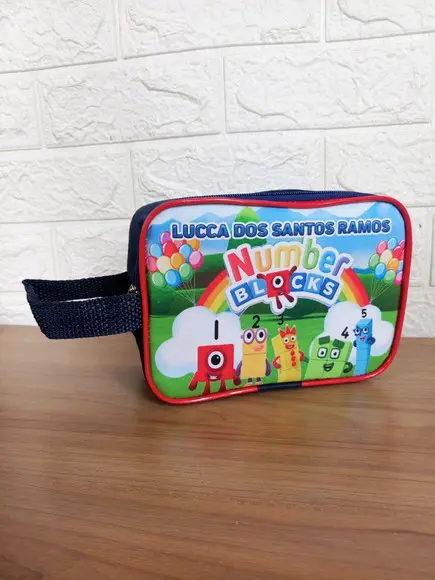 Bolsinha Retangular Personalizadas Numberblocks