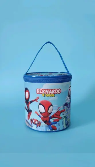 Bolsinha Redonda Tambor Qualquer Tema
