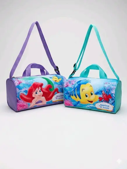Mini Mala Personalizada Ariel e Linguado