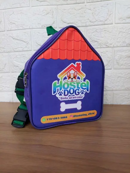 Mochila m para Pet Shop Formato Casinha