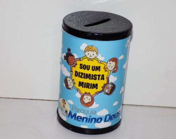 50 Cofrinhos Personalizados Oração Dizimista Mirim