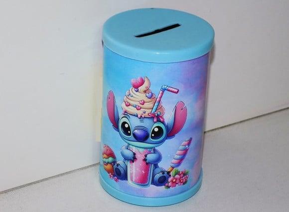 30 Cofrinhos Personalizados Stitch Milk Shake