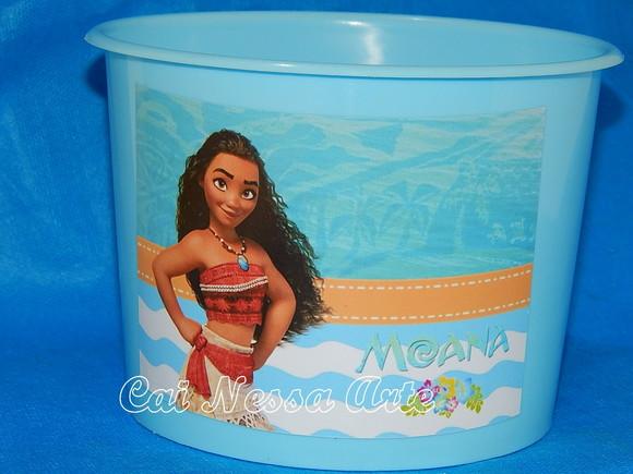 10 Balde Personalizado Moana