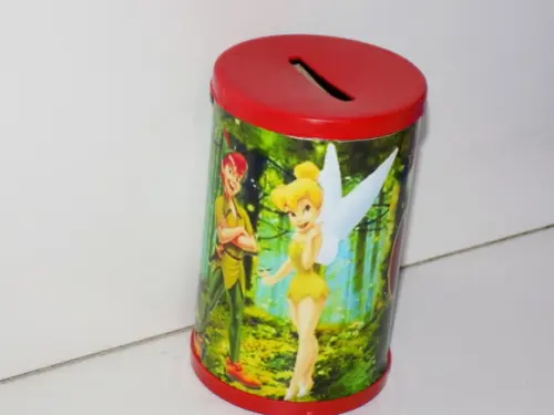 Cofrinho Personalizado Sininho e Peter Pan