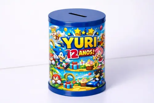 30 Cofrinhos Personalizados Sonic