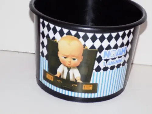 30 Baldes de Pipoca Personalizados Poderoso Chefinho