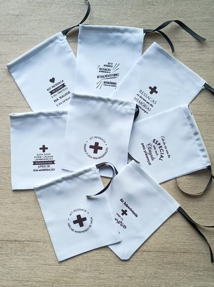 25 Saquinhos de Tecido para Kit Ressaca - Pronta Entrega