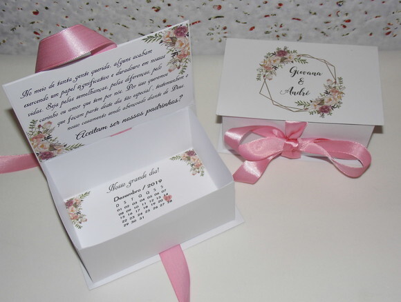 Caixa Convite - Pequena (tamanho 12 x 8 x 5 Cm)