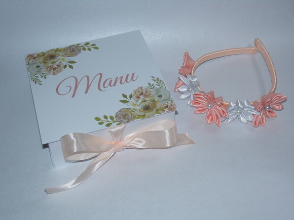 Caixa Convite com Tiara para Florista ou Daminha