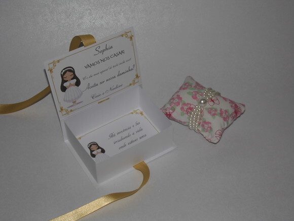 Caixa Convite para Daminha com Pulseira - Modelo Ii