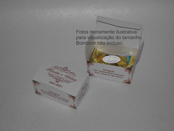 Caixa para 1 Bombom