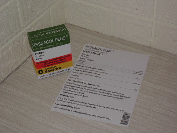Caixa para Kit Ressaca com Bula
