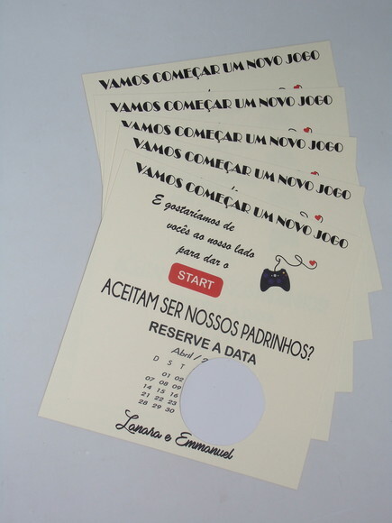 Cartão Convite para Padrinhos