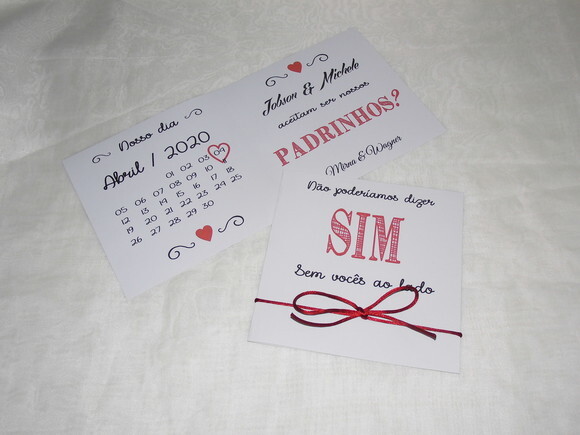 Convite de Casamento para Padrinhos
