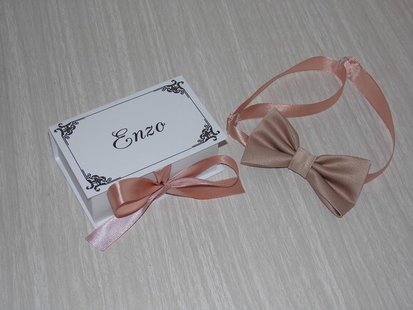 Convite de Casamento para Pajem com Gravata Borboleta