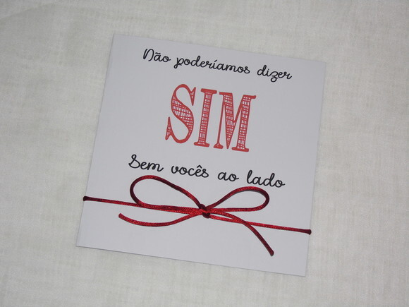 Convite de Casamento para Padrinhos