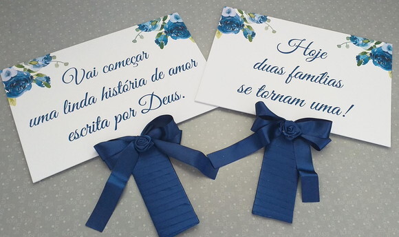 Kit com 2 Plaquinhas para Daminhas / Pajens