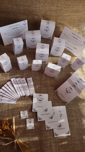 Kit para 2 Banheiros/toalete - Rótulo e Caixinhas