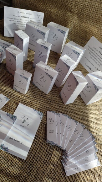Kit para 2 Banheiros/toalete - Rótulo e Caixinhas