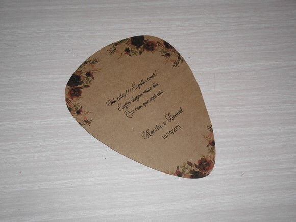 Leque / Ventarola Rustico Personalizado para Festas