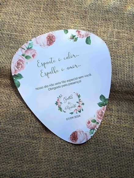 Leque / Ventarola Personalizado para Festas