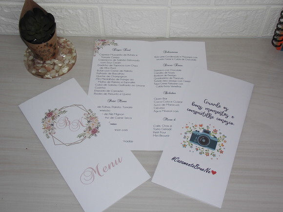 Menu com Agradecimento