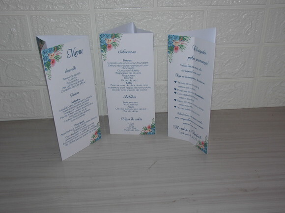 Menu Triangulo / Totem com Agradecimento