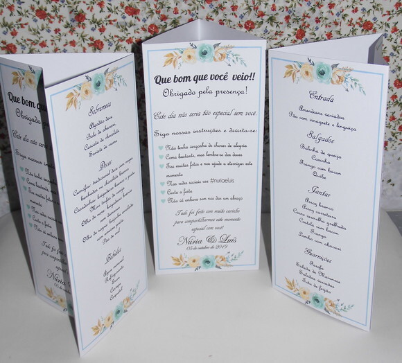 Menu Triangulo / Totem com Agradecimento