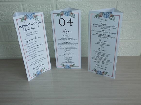 Menu Triangulo / Totem com Agradecimento