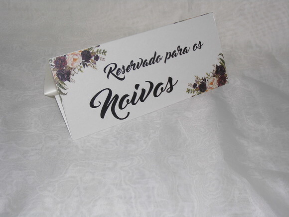 Plaquinhas Reserva de Mesa