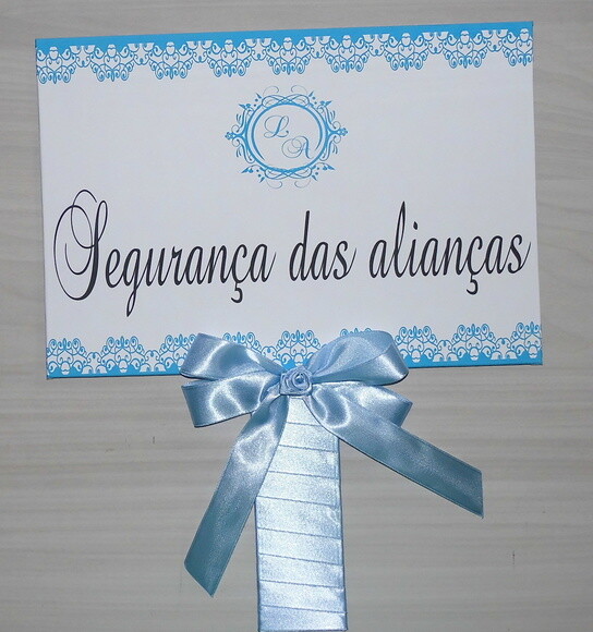 Plaquinhas para Daminhas e Pajem