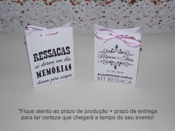Sacolinha para Kit Ressaca com Laço