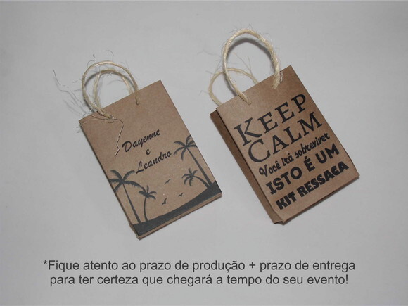 Sacolinha para Kit Ressaca Rústico com Alça