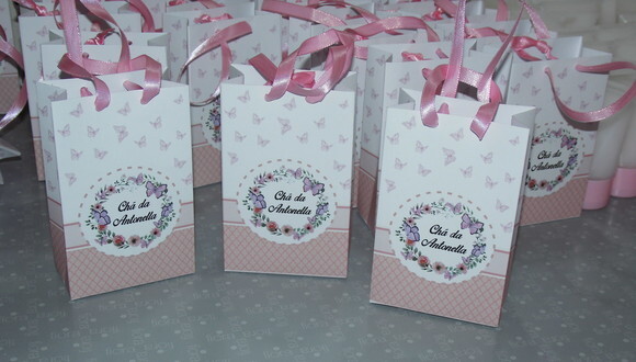 Sacolinha para Lembrancinha - 12 cm Alt x 08 Larg x 3 cm