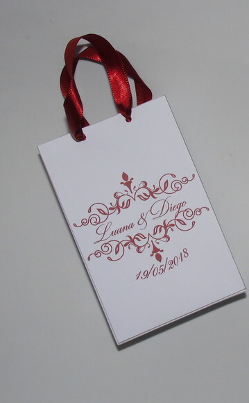 Sacolinha para Lembrancinha -14 cm Alt x 10 cm Larg x 4 cm