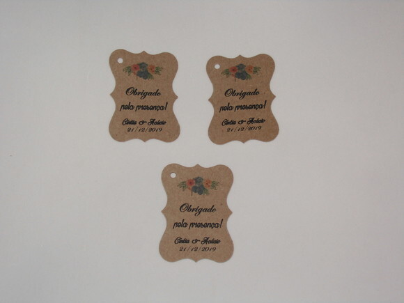 Tag Rustica para Lembrancinhas - Modelo 1