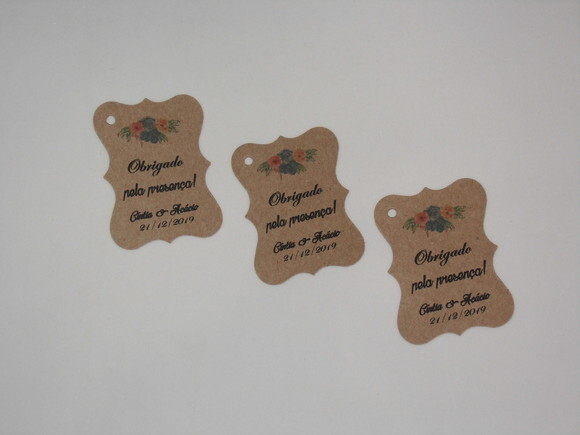 Tag Rustica para Lembrancinhas - Modelo 1