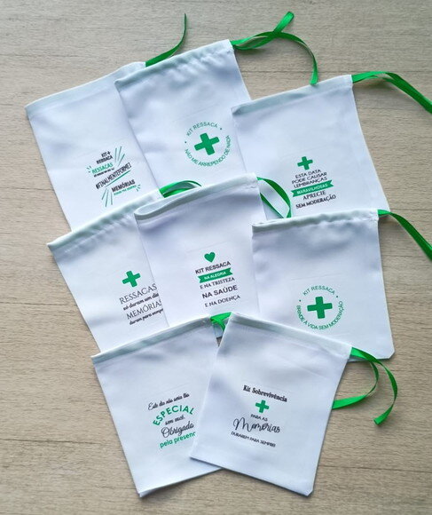 25 Saquinhos de Tecido para Kit Ressaca - Pronta Entrega