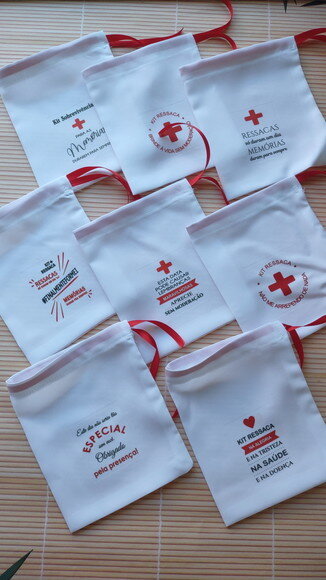 20 Saquinhos de Tecido para Kit Ressaca - Pronta Entrega