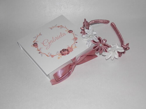 Caixa Convite com Tiara para Florista ou Daminha