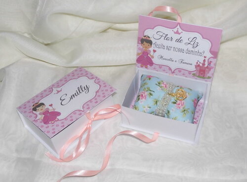 Caixa Convite para Daminha com Pulseira / Corsage