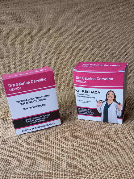 Caixa para Kit Ressaca - Personalizada