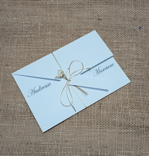 Convite de Casamento com Flores Sempre Vivas - 3