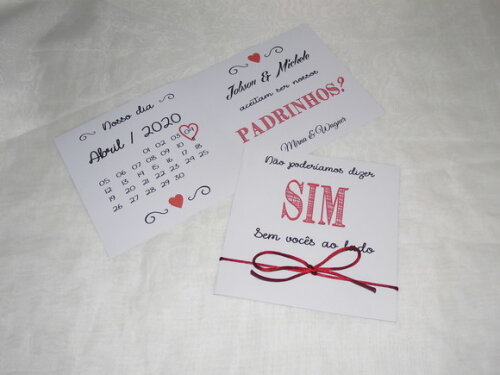 Convite de Casamento para Padrinhos