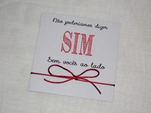 Convite de Casamento para Padrinhos